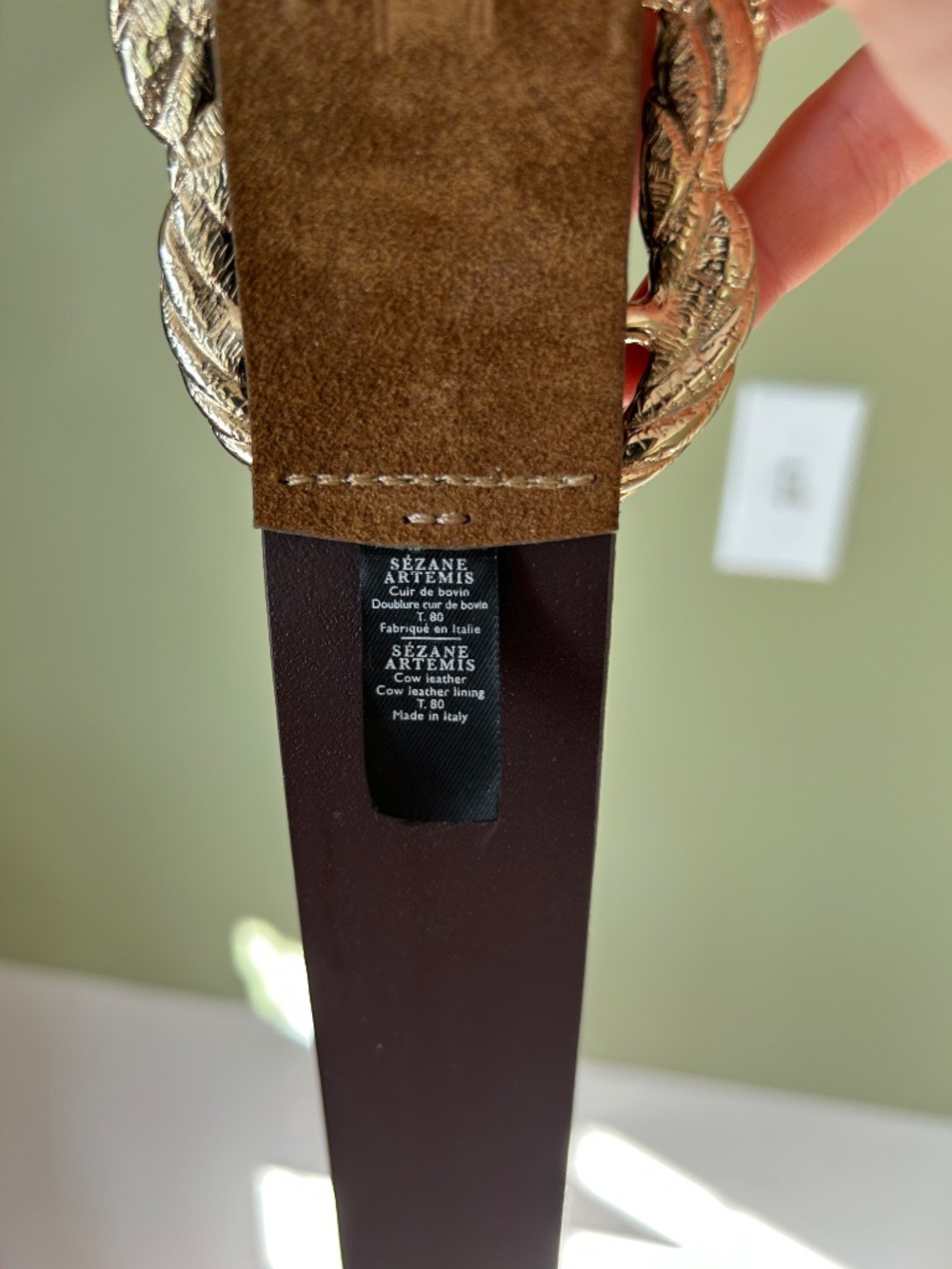 Sezane Suede Artemis Belt - Picture 3 of 3